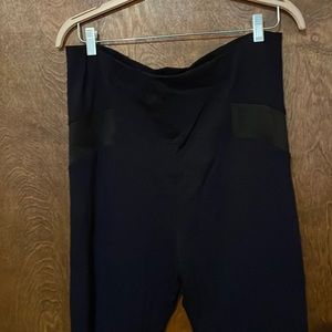 H&M Mama viscose leggings with moto details, size L